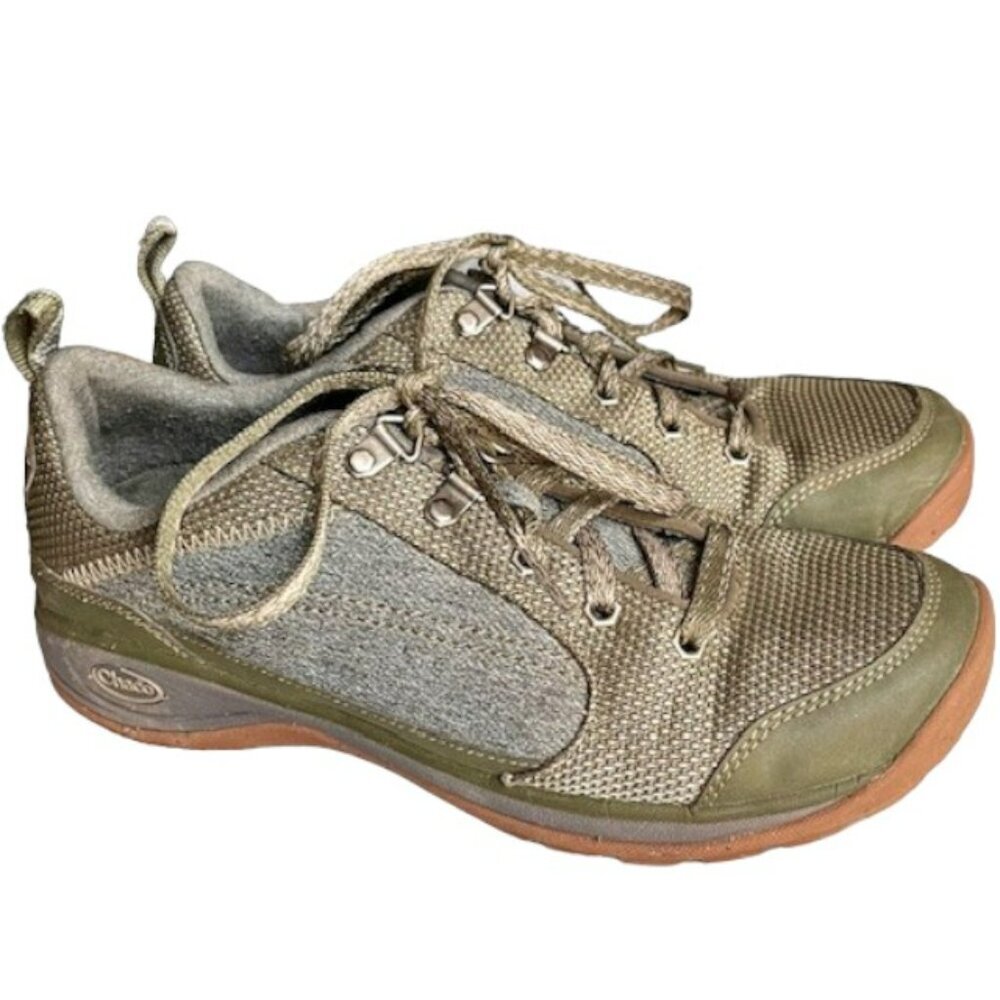 Chaco Kanarra Hiking Walking Shoes - Olive/Gray - 8.5 - Picture 4 of 12